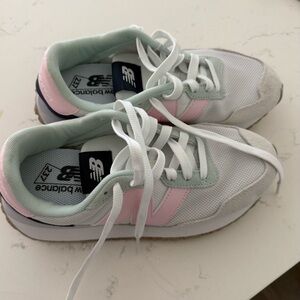 New Balance 237Women’s Sneakers in White, Pink, and Mint